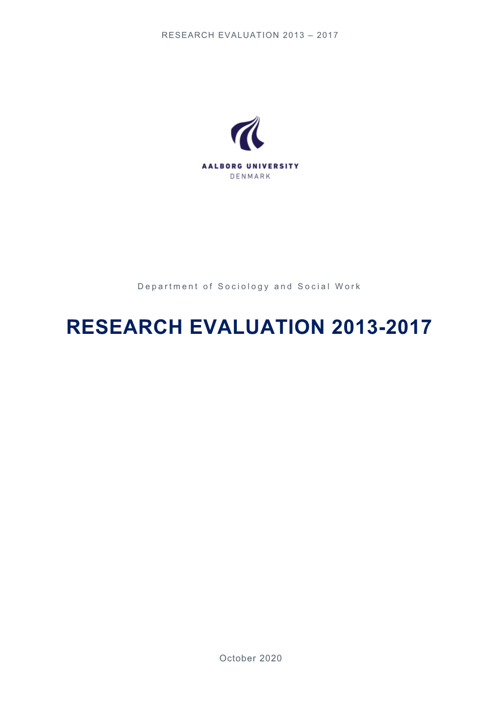 Research Evaluation 2013-2017