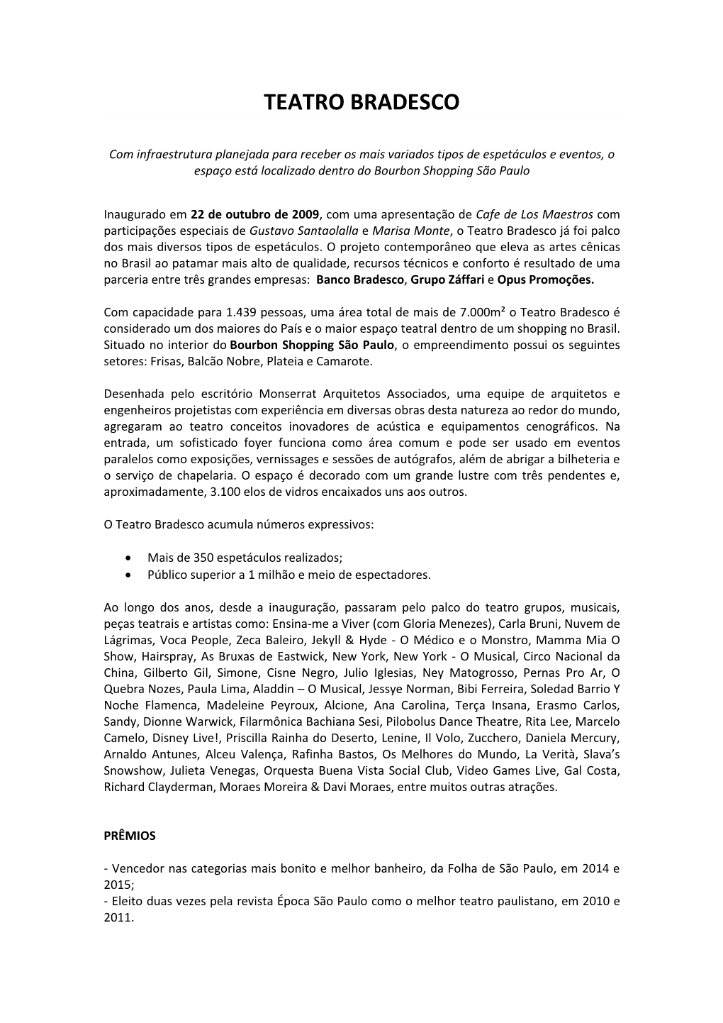 Teatro Bradesco (PDF)