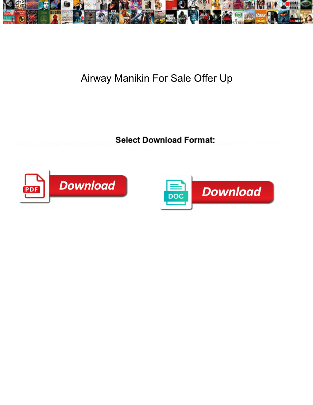 Airway Manikin for Sale Offer Up