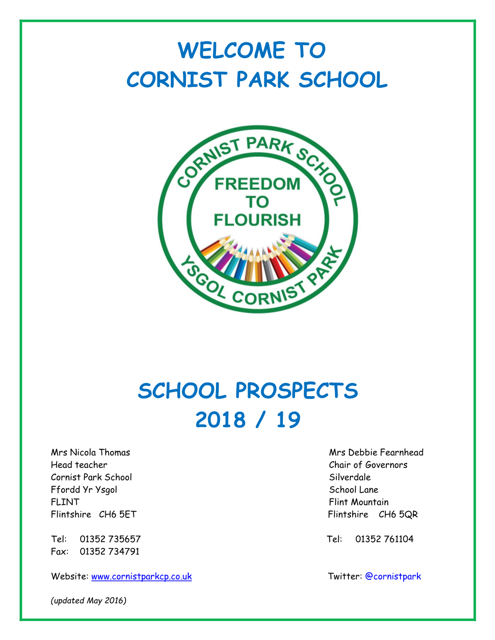 Welcome to Cornist Park School School Prospects 2018 / 19