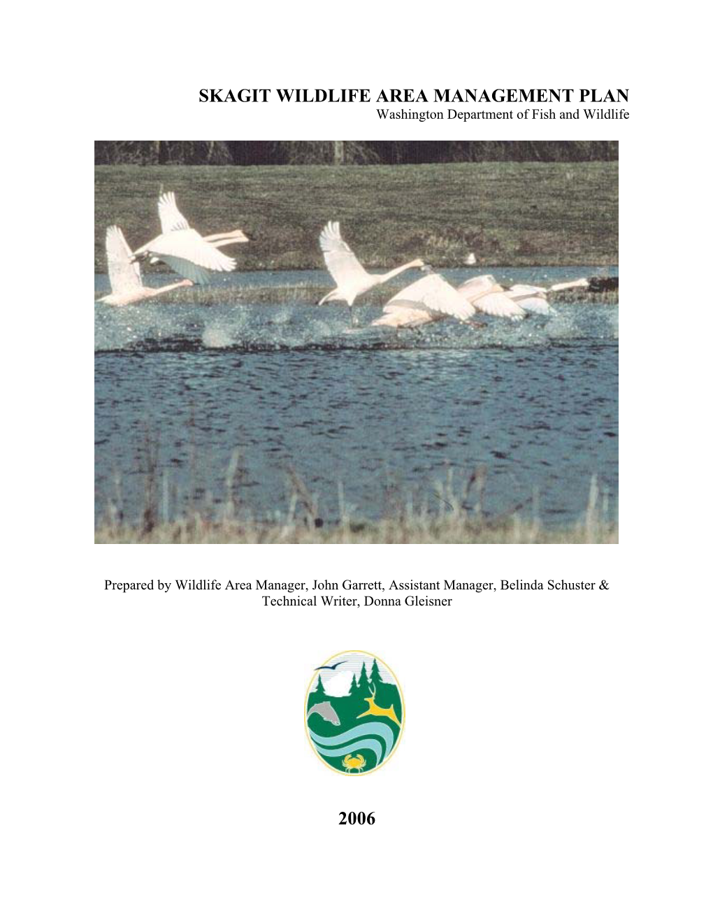 Skagit Wildlife Area Management Plan 2006