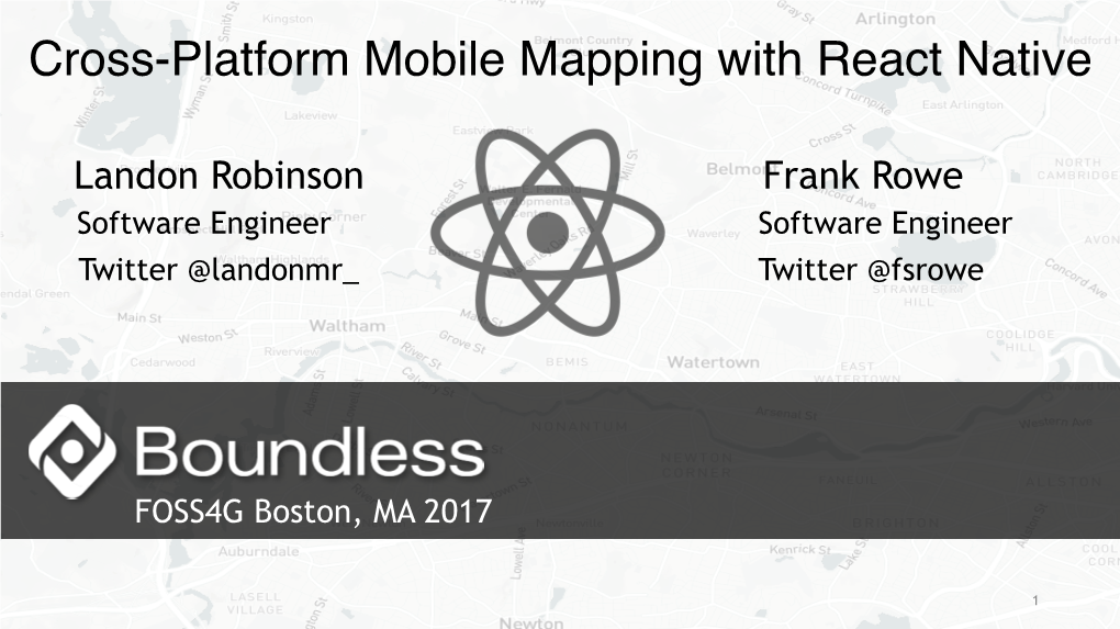 Cross-Platform Mobile Mapping with React Native