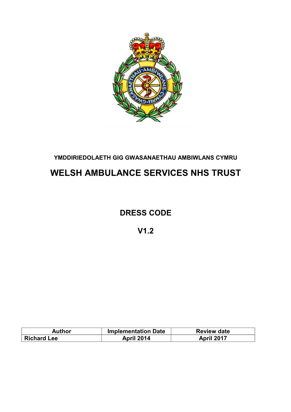 Welsh Ambulance Service Nhs Trust