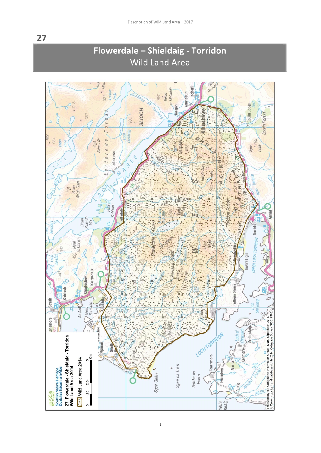 Flowerdale – Shieldaig - Torridon Wild Land Area