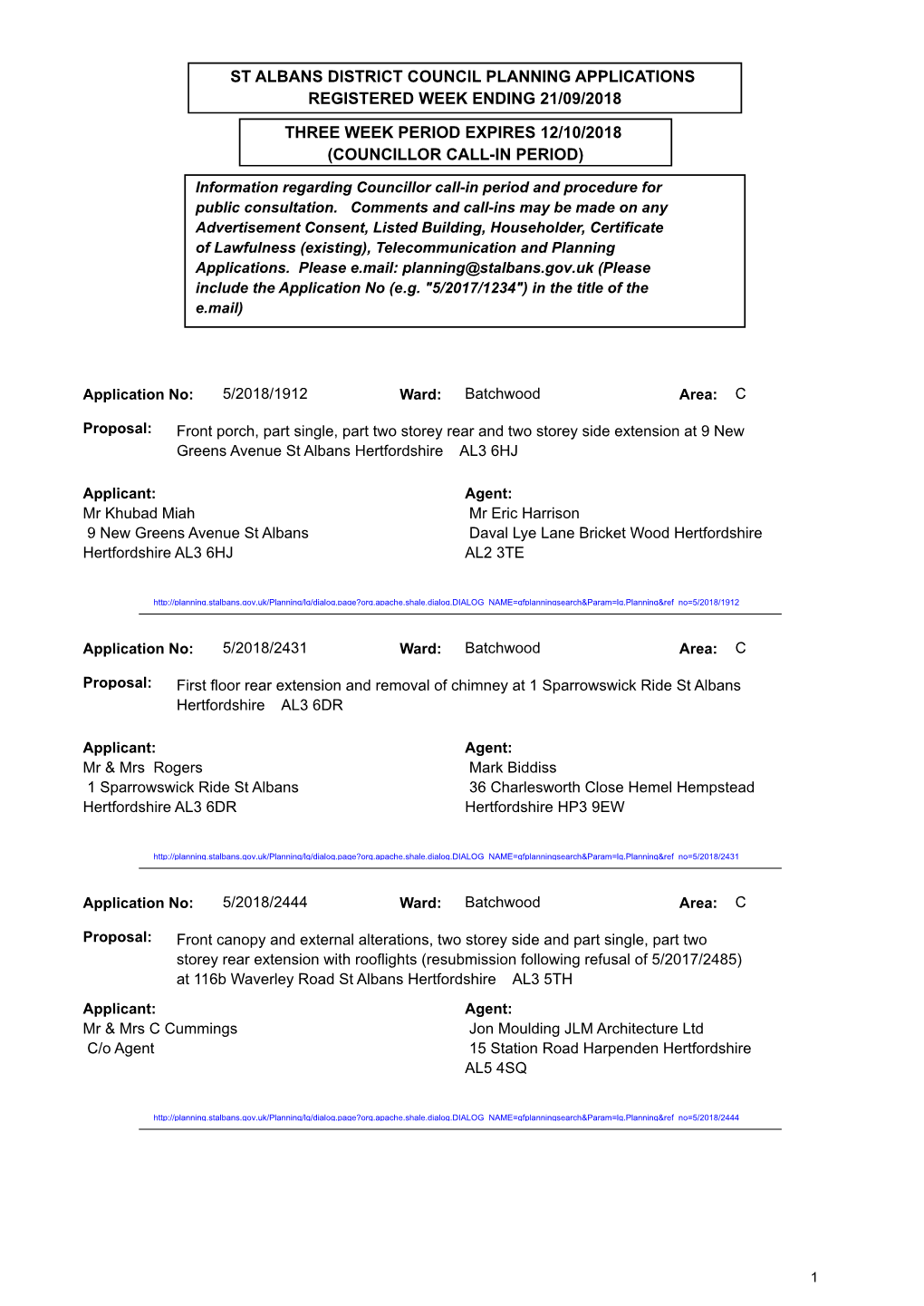 Planning and Tree Works Applications and Decisions