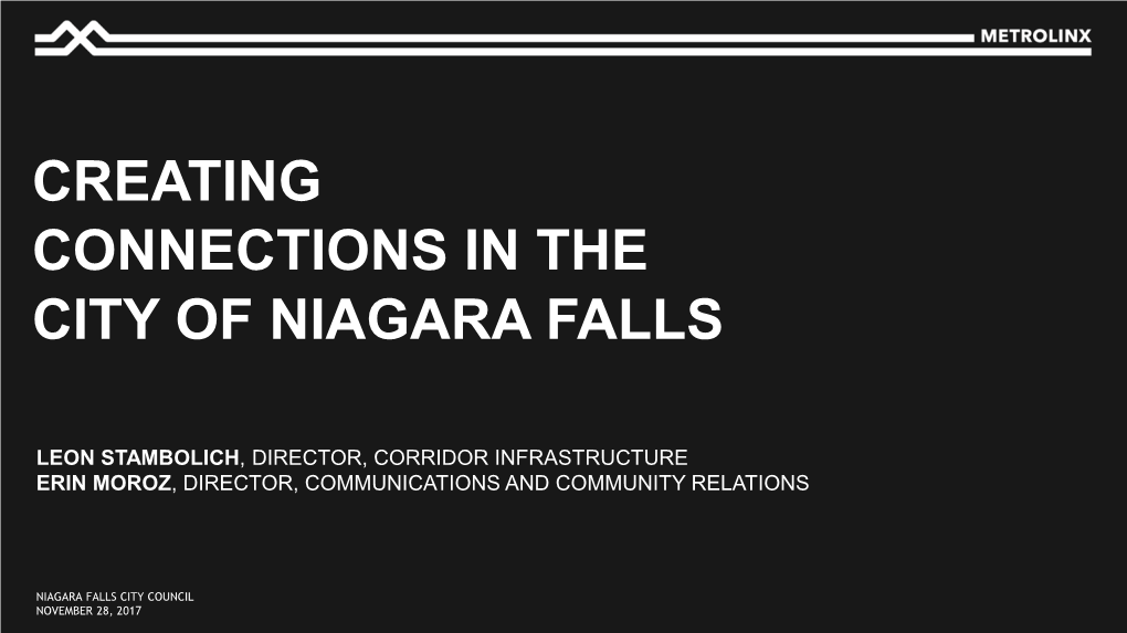 Niagara Falls Council Deck