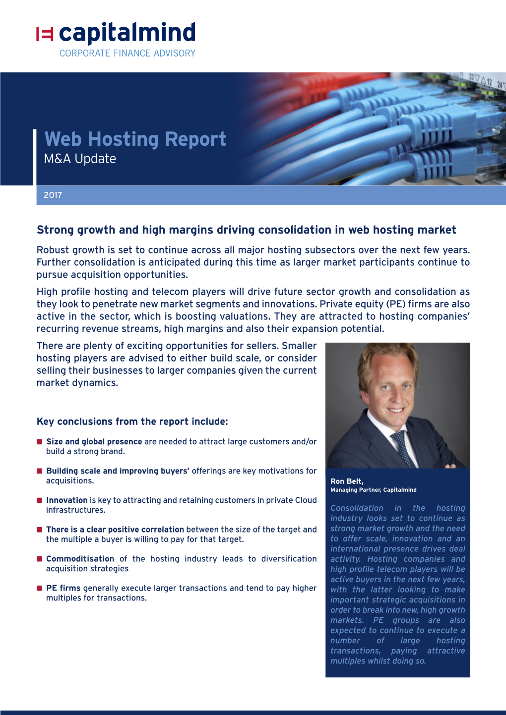 Web Hosting Report M&A Update