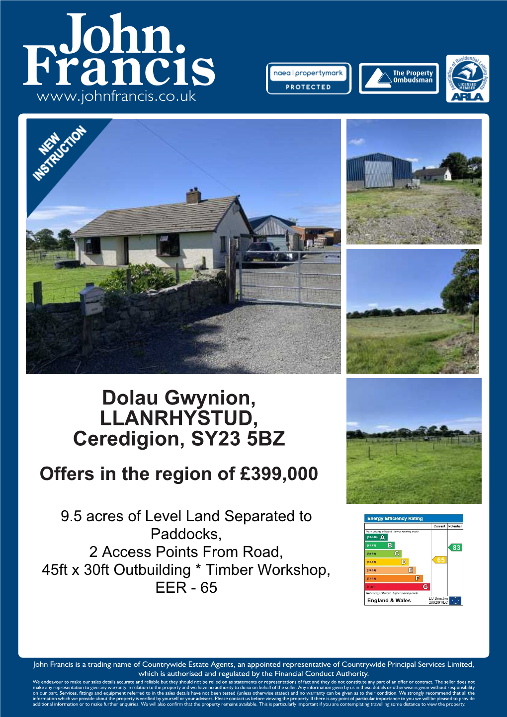 Dolau Gwynion, LLANRHYSTUD, Ceredigion, SY23 5BZ Offers in the Region of £399,000