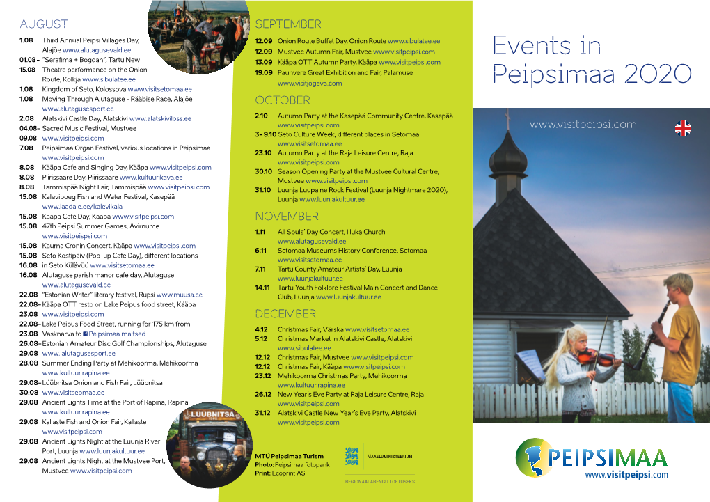 Events in Peipsimaa 2020