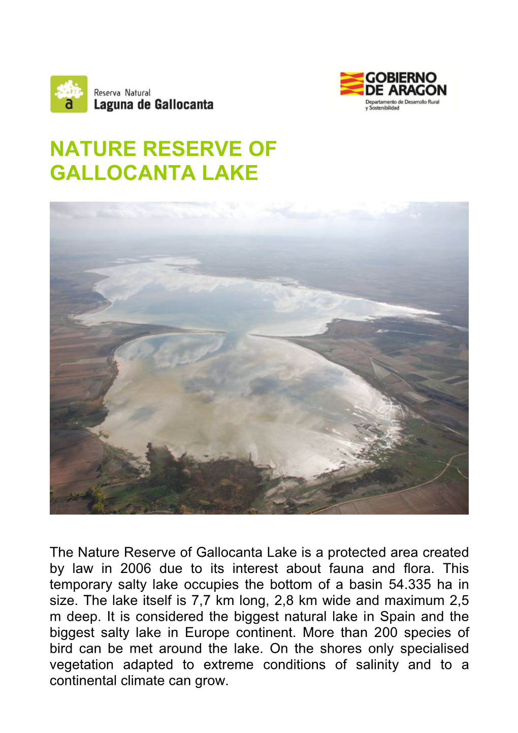 Nature Reserve of Gallocanta Lake