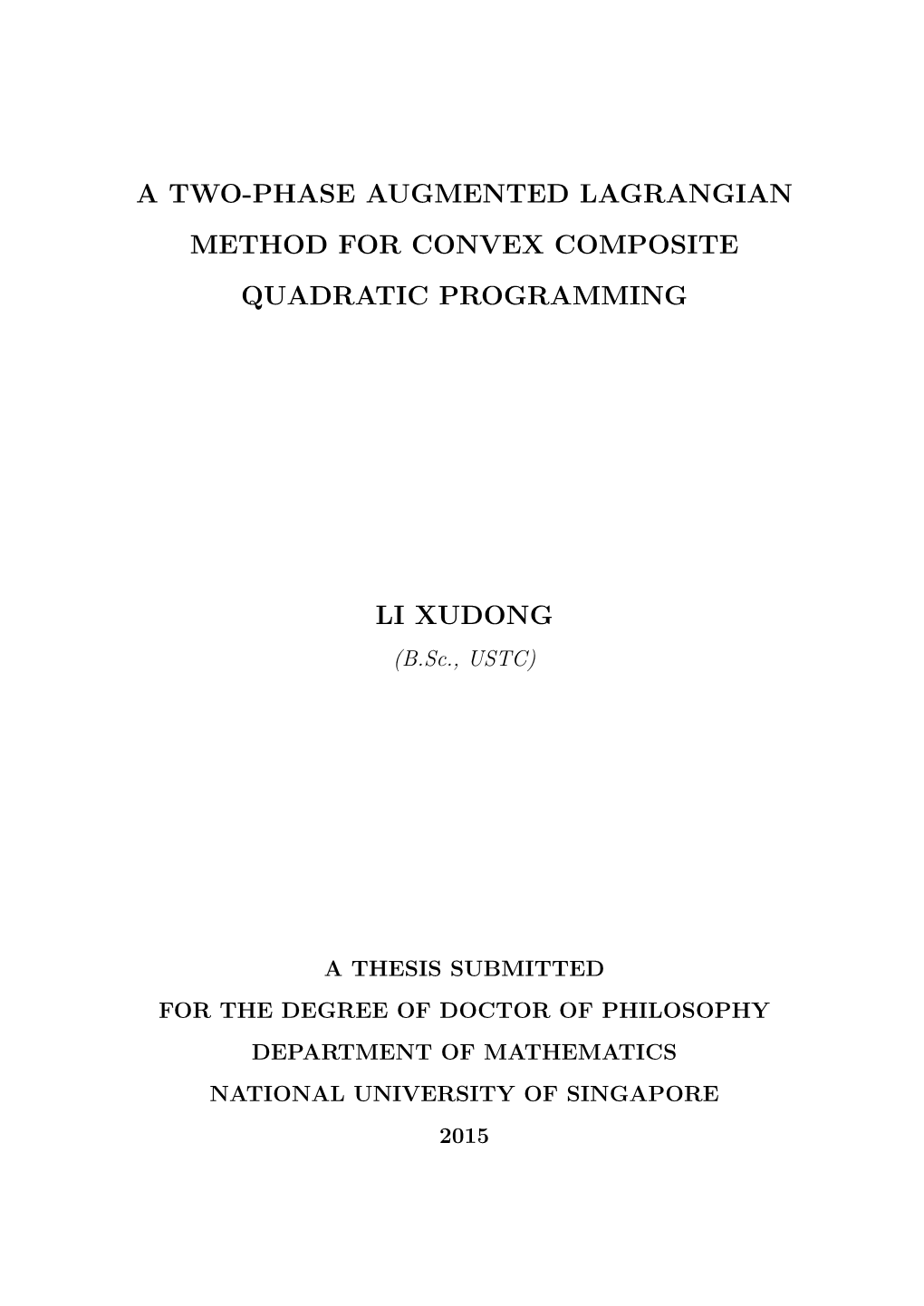 A Two-Phase Augmented Lagrangian Method for Convex Composite Quadratic Programming