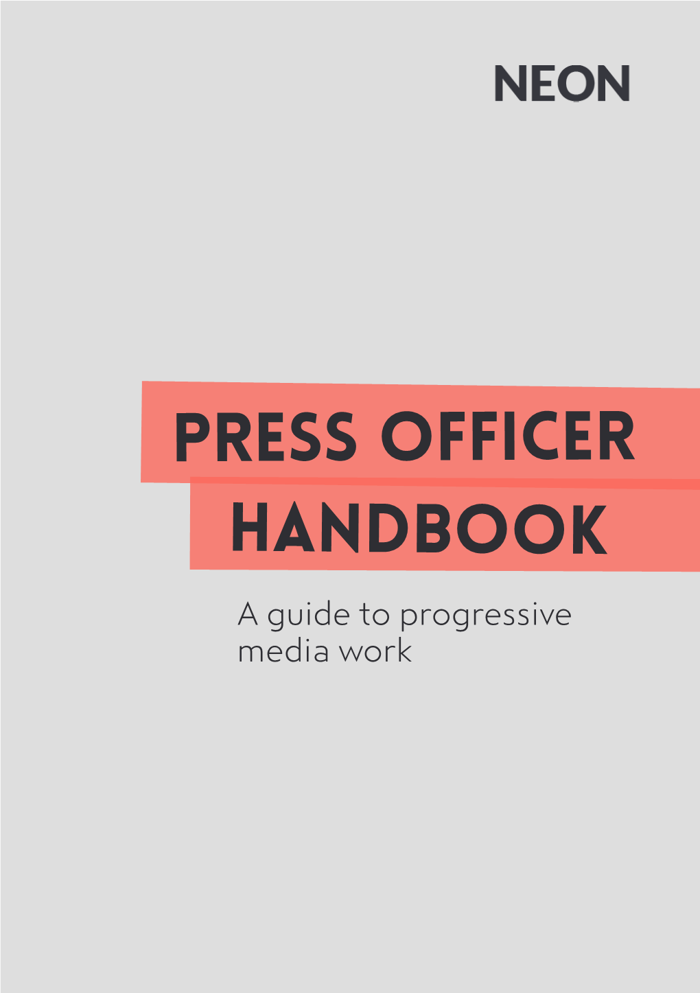 Handbook Press Officer