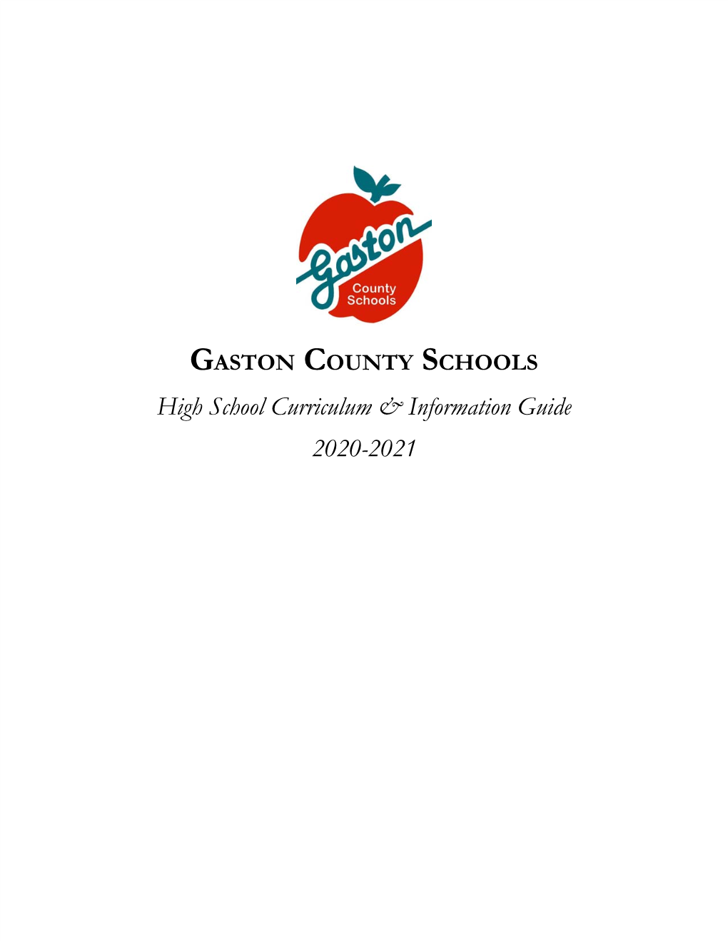 High School Curriculum & Information Guide 2020-2021
