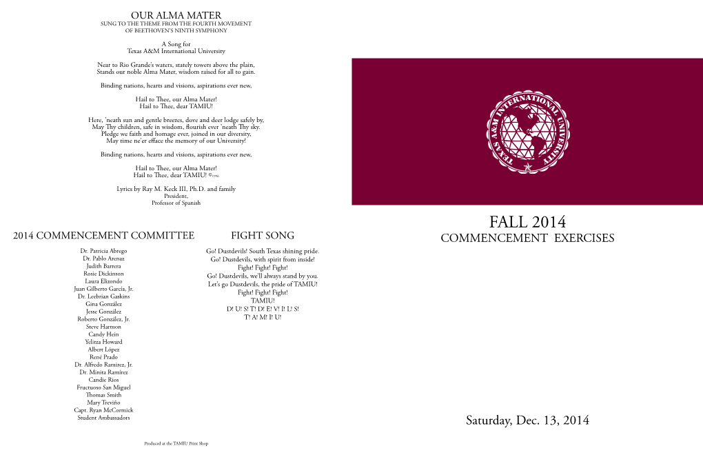 Commencement Program