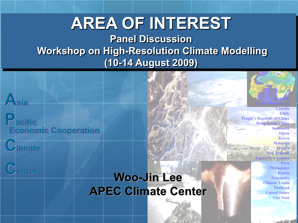 Testbed on Extreme Climate Prediction • Data and Information Sharing • Others