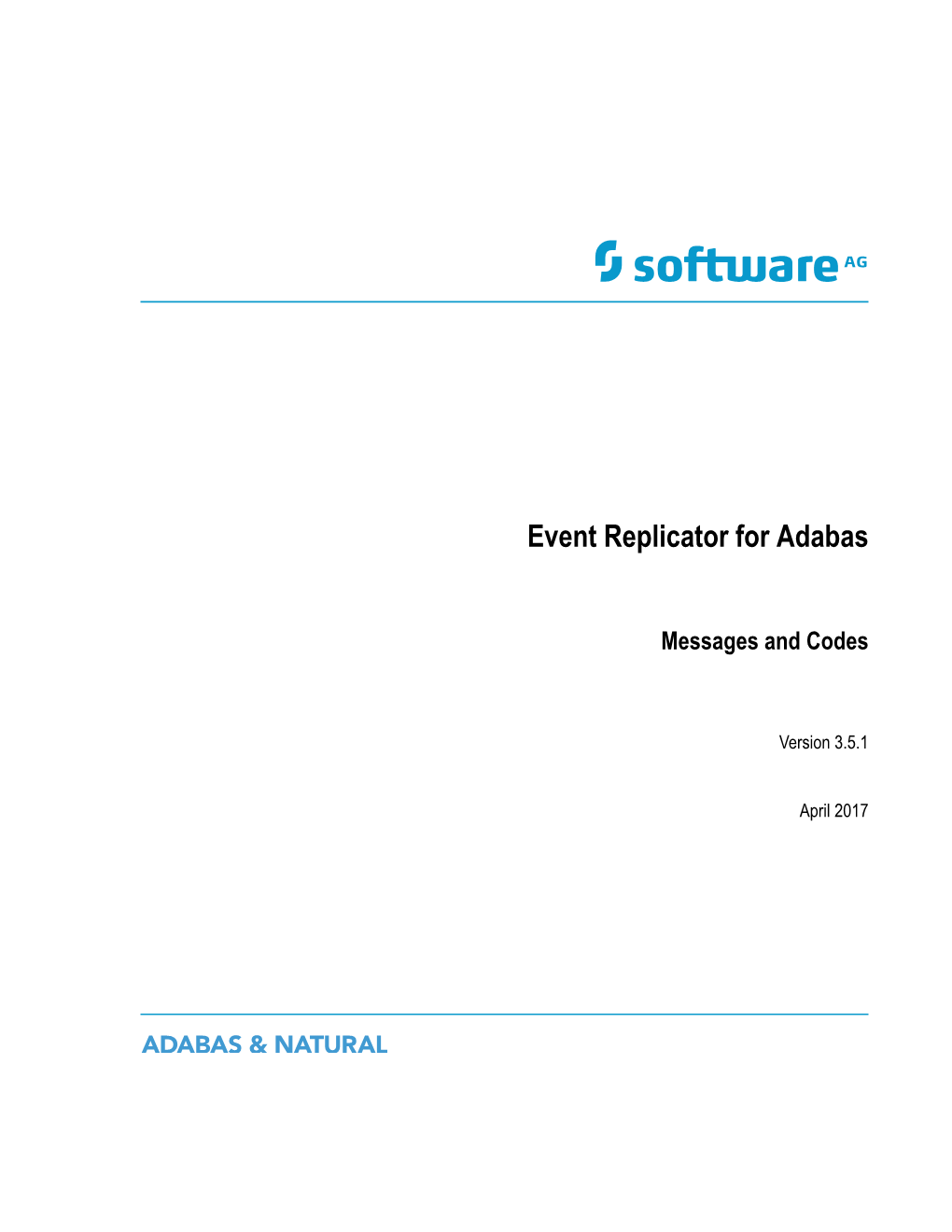 Event Replicator for Adabas Messages and Codes