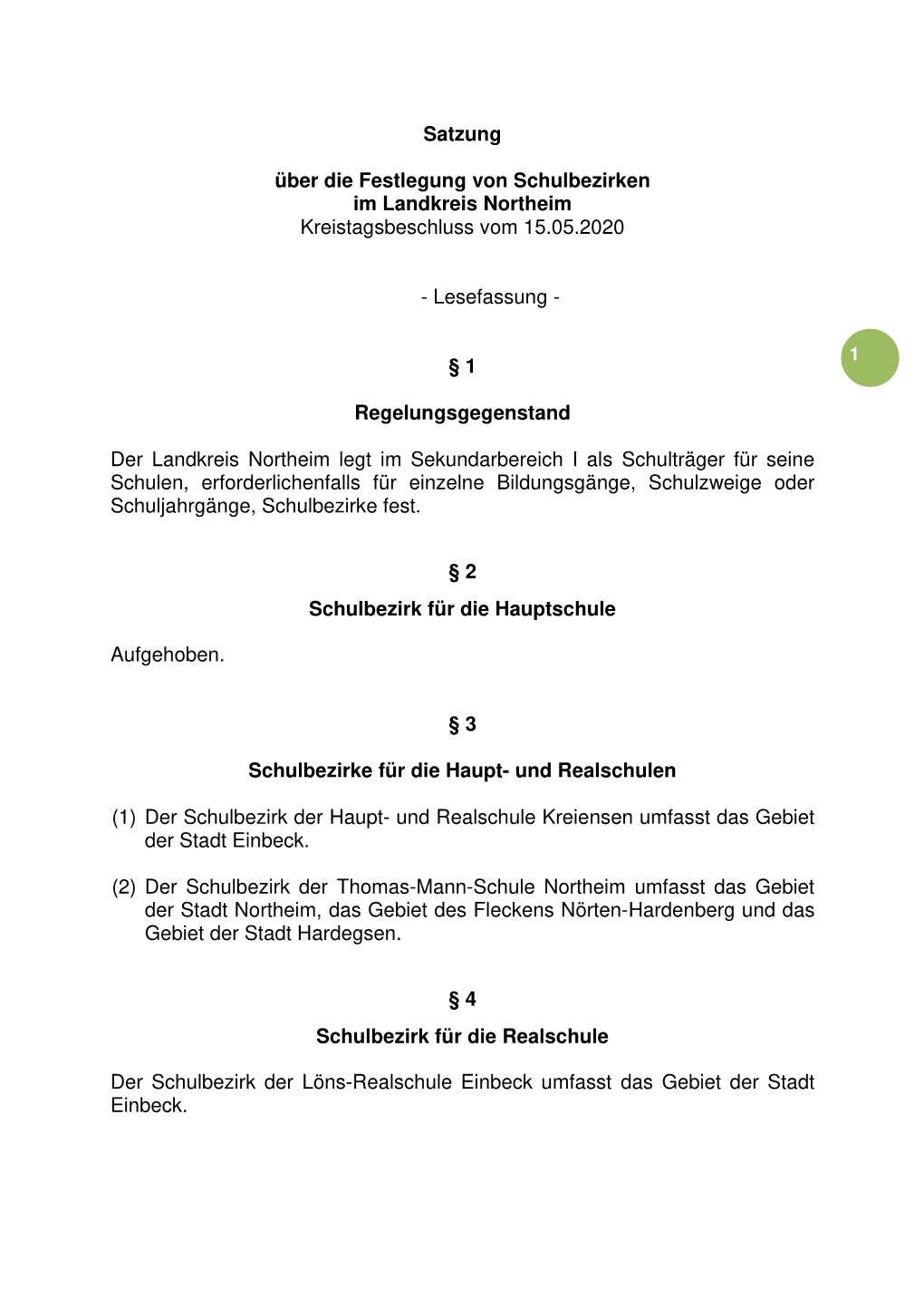 11. Änderungssatzung Lesefassung 3. Alt. Anlage 7