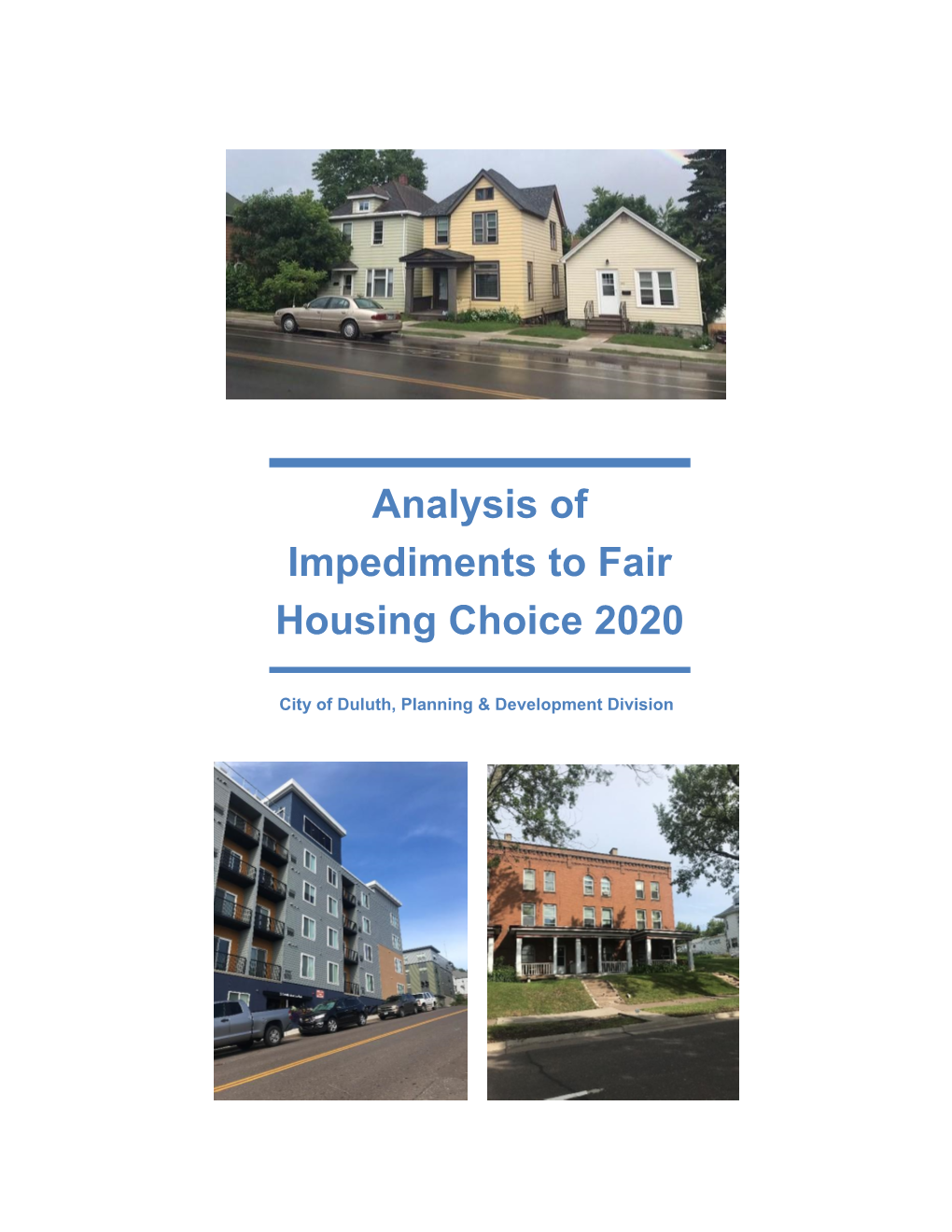 Analysis of Impediments to Fair Housing Choice 2020