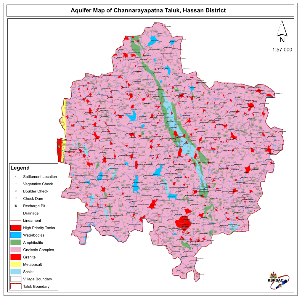 Aquifer Map of Channarayapatna Taluk, Hassan District