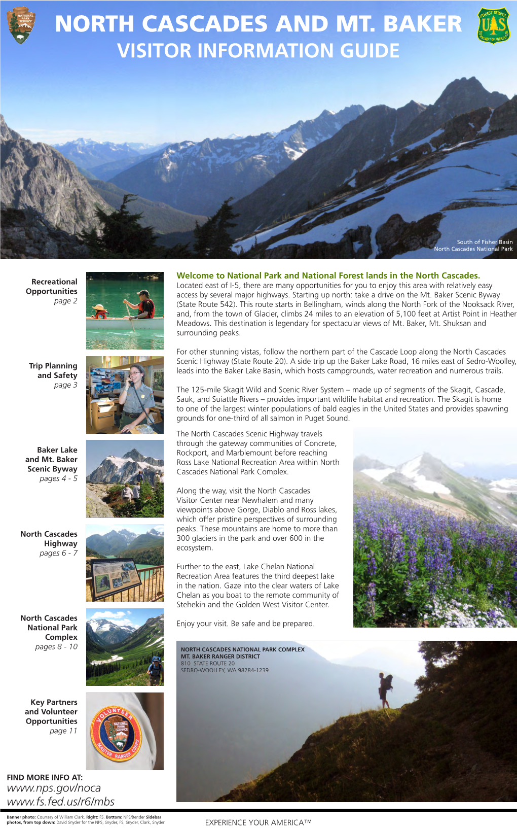 North Cascades and Mt. Baker Visitor Information Guide