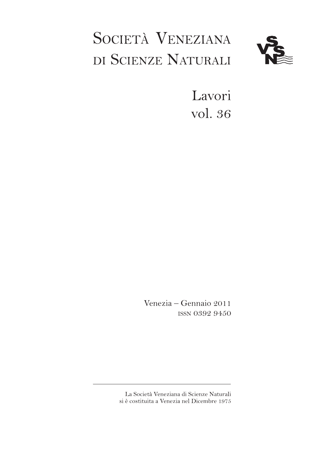 Lavori Vol. 36