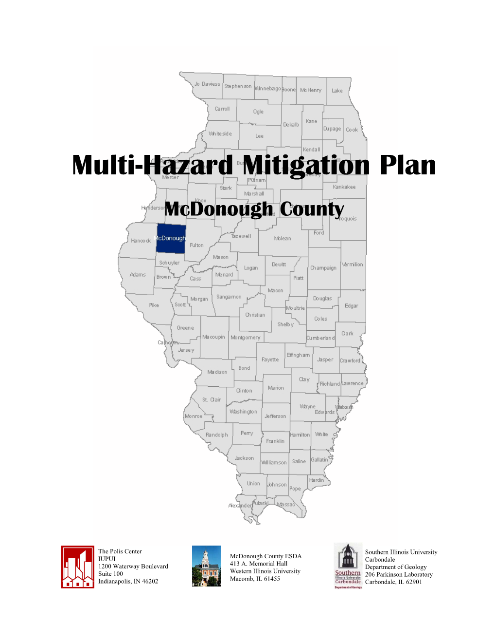 Mcdonough County Multi-Hazard Mitigation Plan February 1, 2011