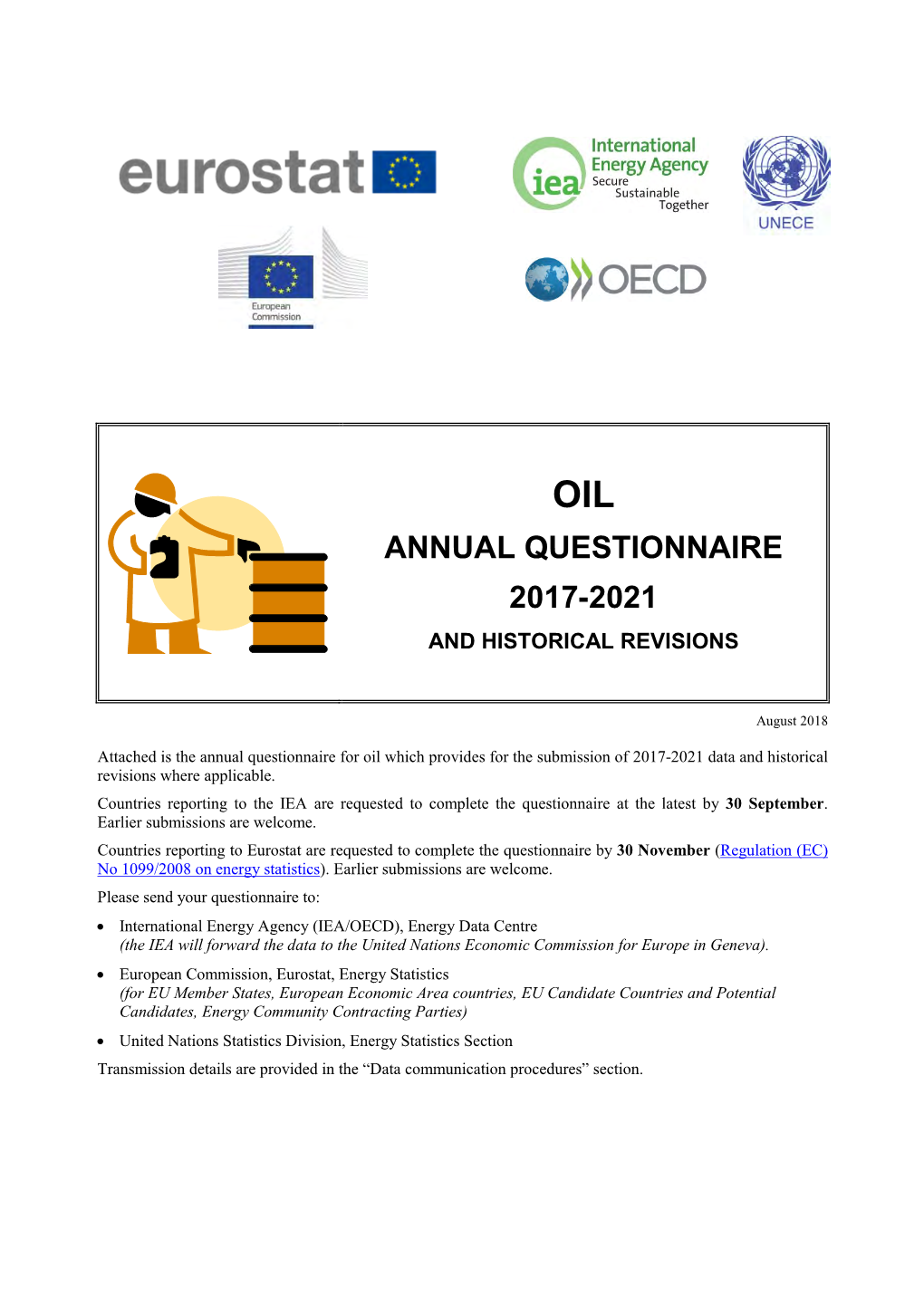 Oil Annual Questionnaire 2017-2021