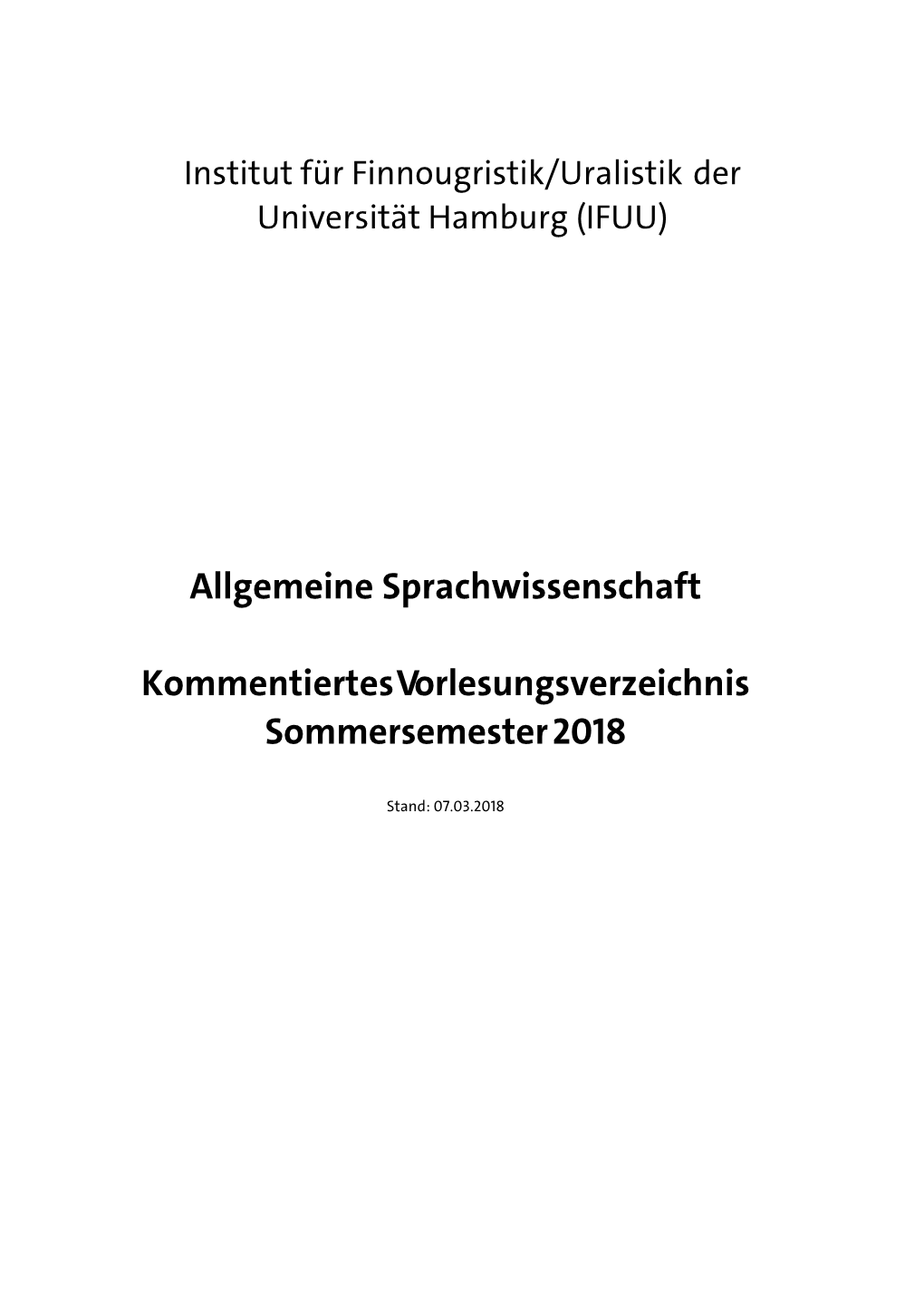 Vorlesungsverzeichnis Sose 2018 (PDF)