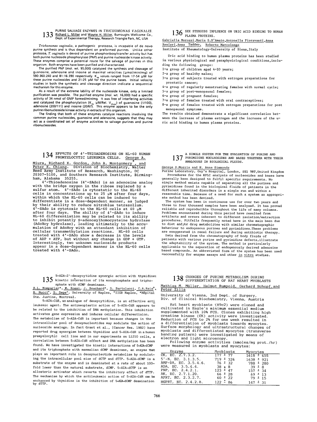 Thioadenosine on Hl-60 Human 34 Promyslocytic