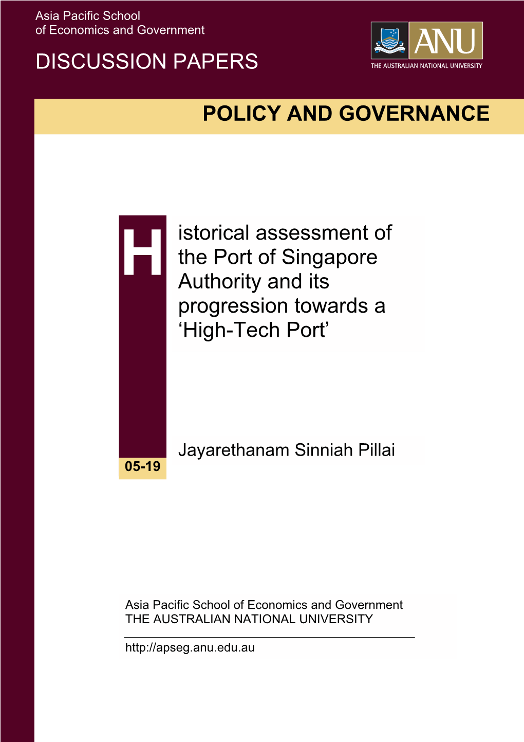 POLICY and GOVERNANCE Istorical Assessment
