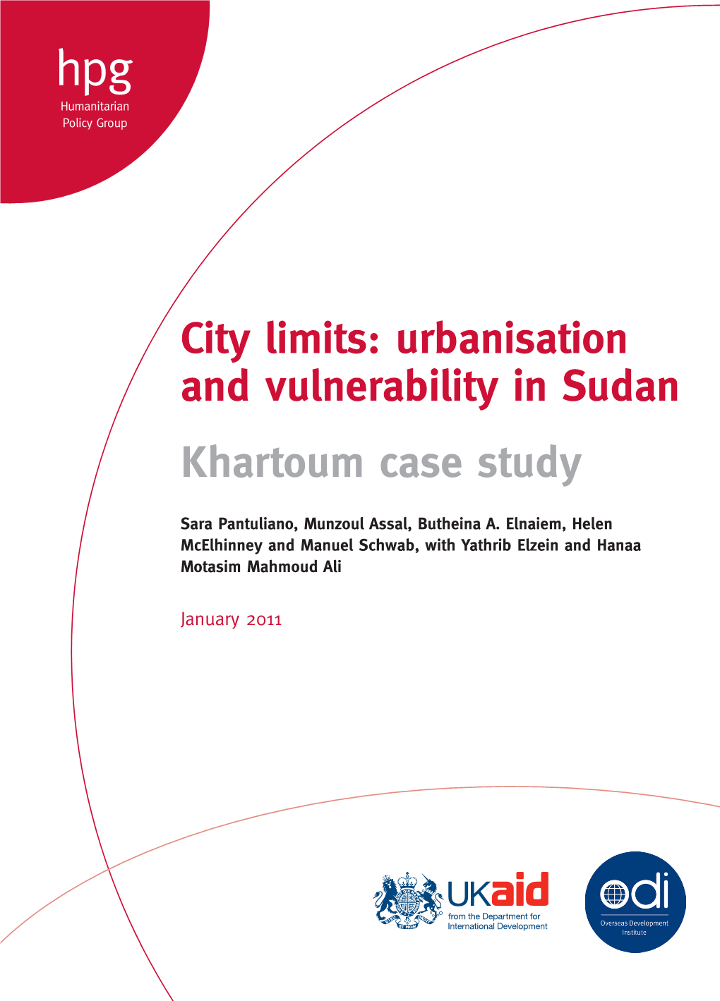 Urbanisation and Vulnerability in Sudan Khartoum Case Study