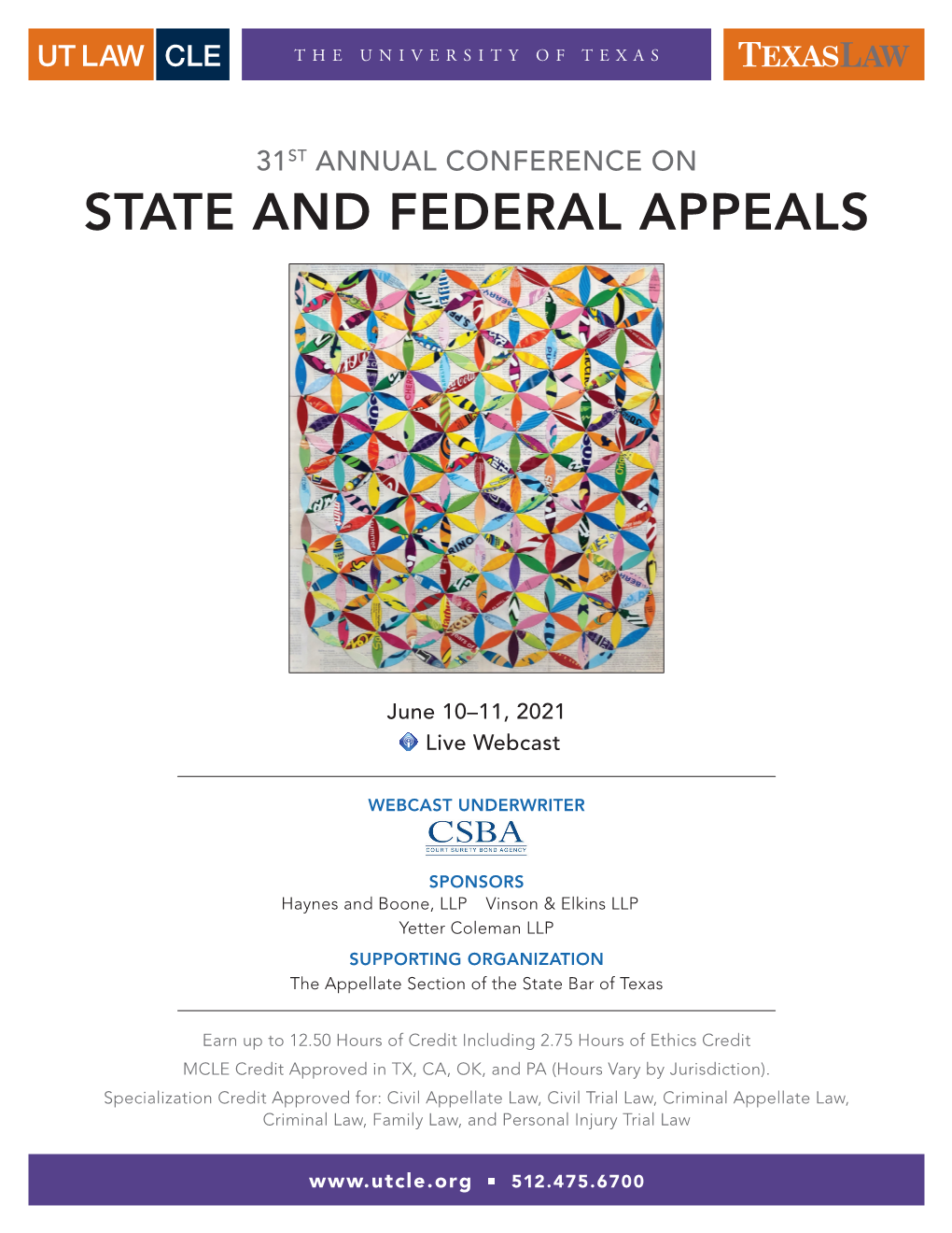 State and Federal Appeals