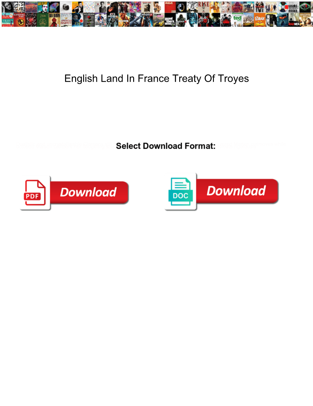 English Land in France Treaty of Troyes