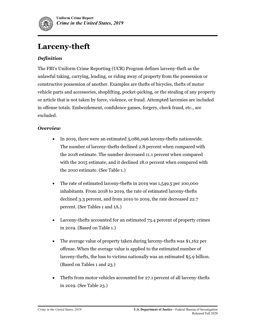 Larceny-Theft