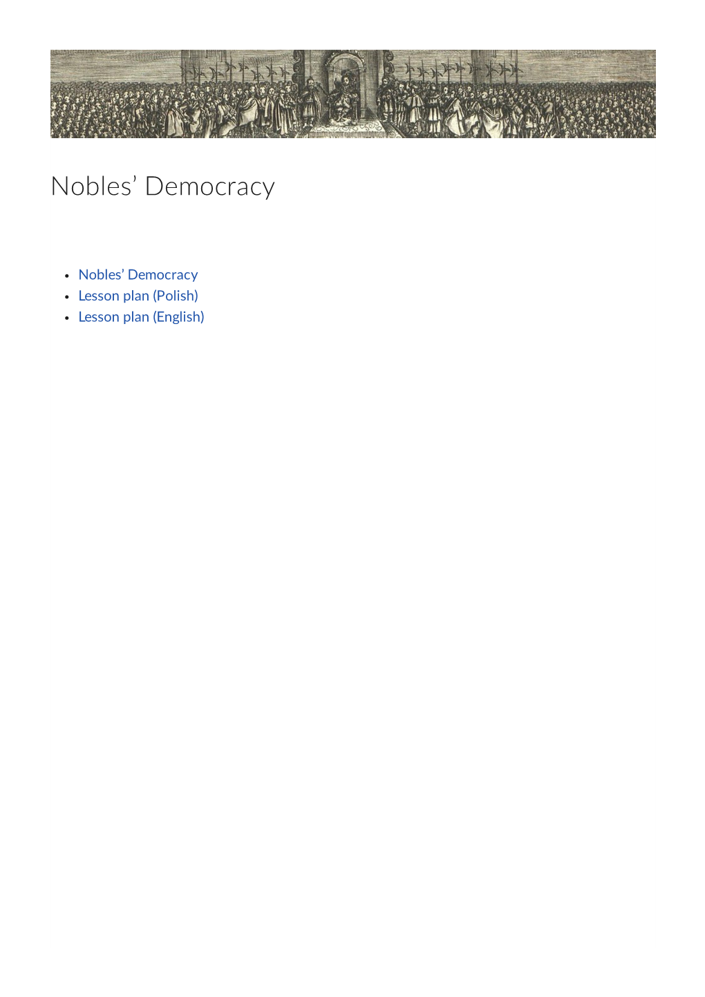 Nobles' Democracy