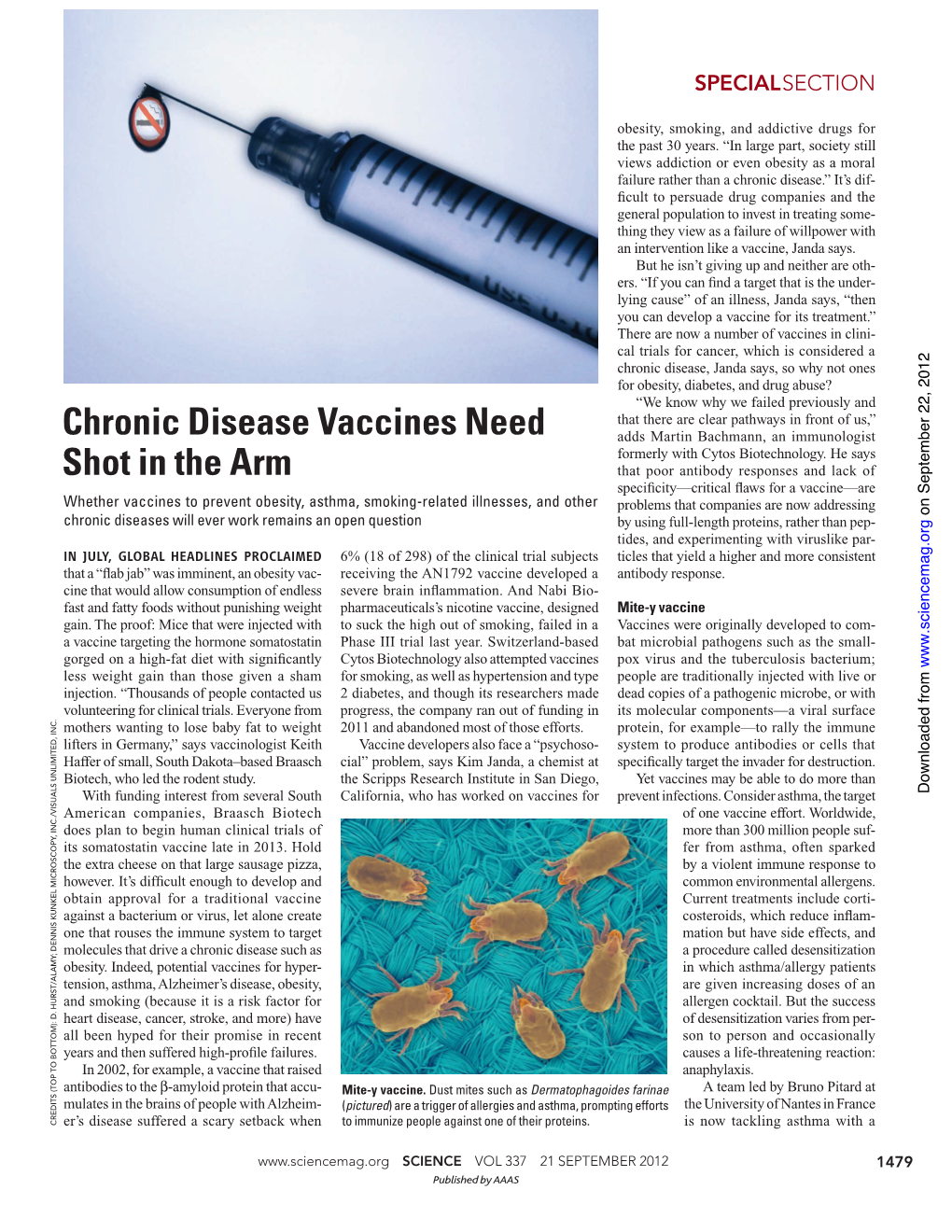 Chronic Disease Vaccines Need Shot in The