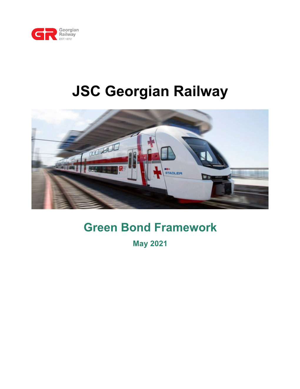 Georgian Railway Green Bond Framework, 2021