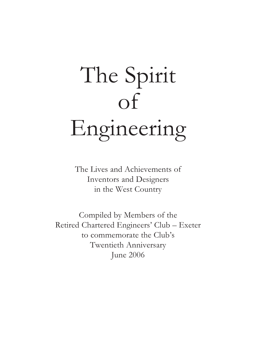 The Spirit of Engineering