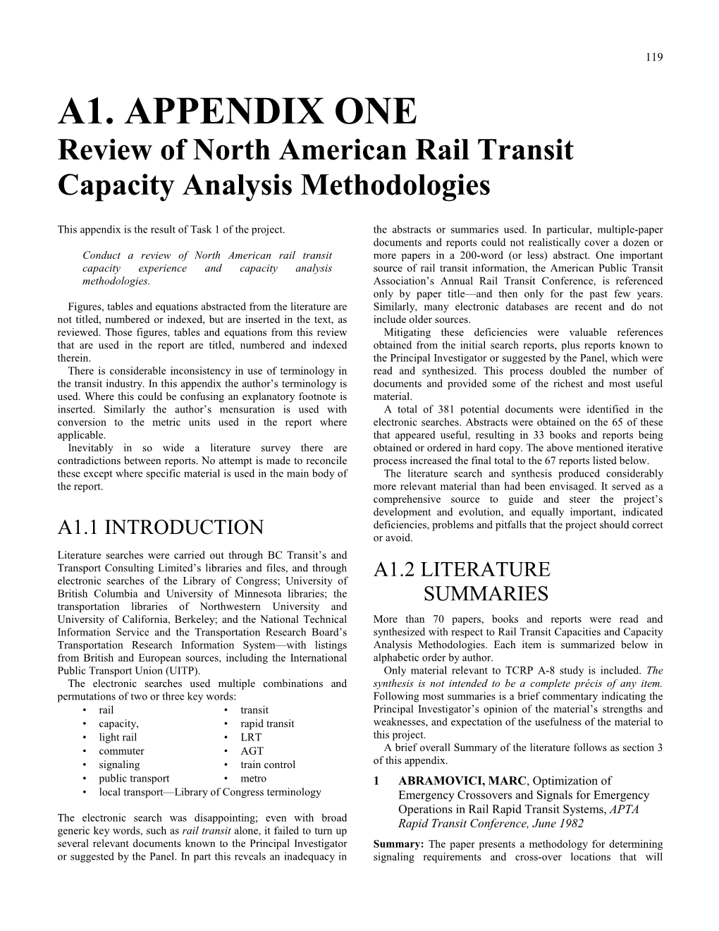 TCRP Report 13: Rail Transit Capacity