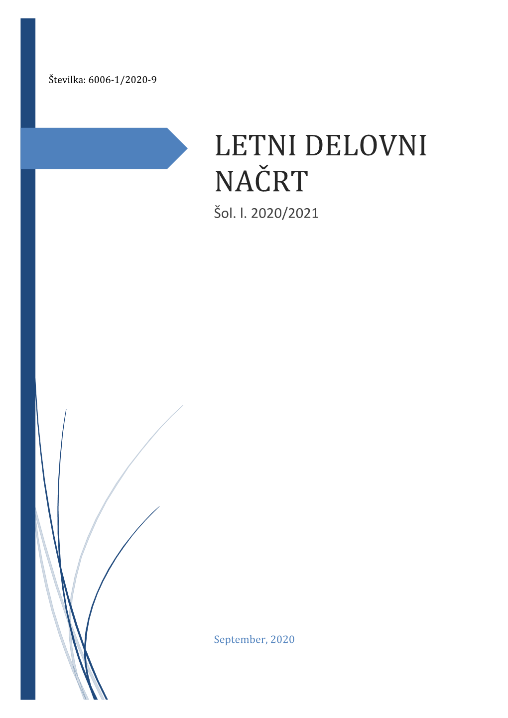 LETNI DELOVNI NAČRT Šol