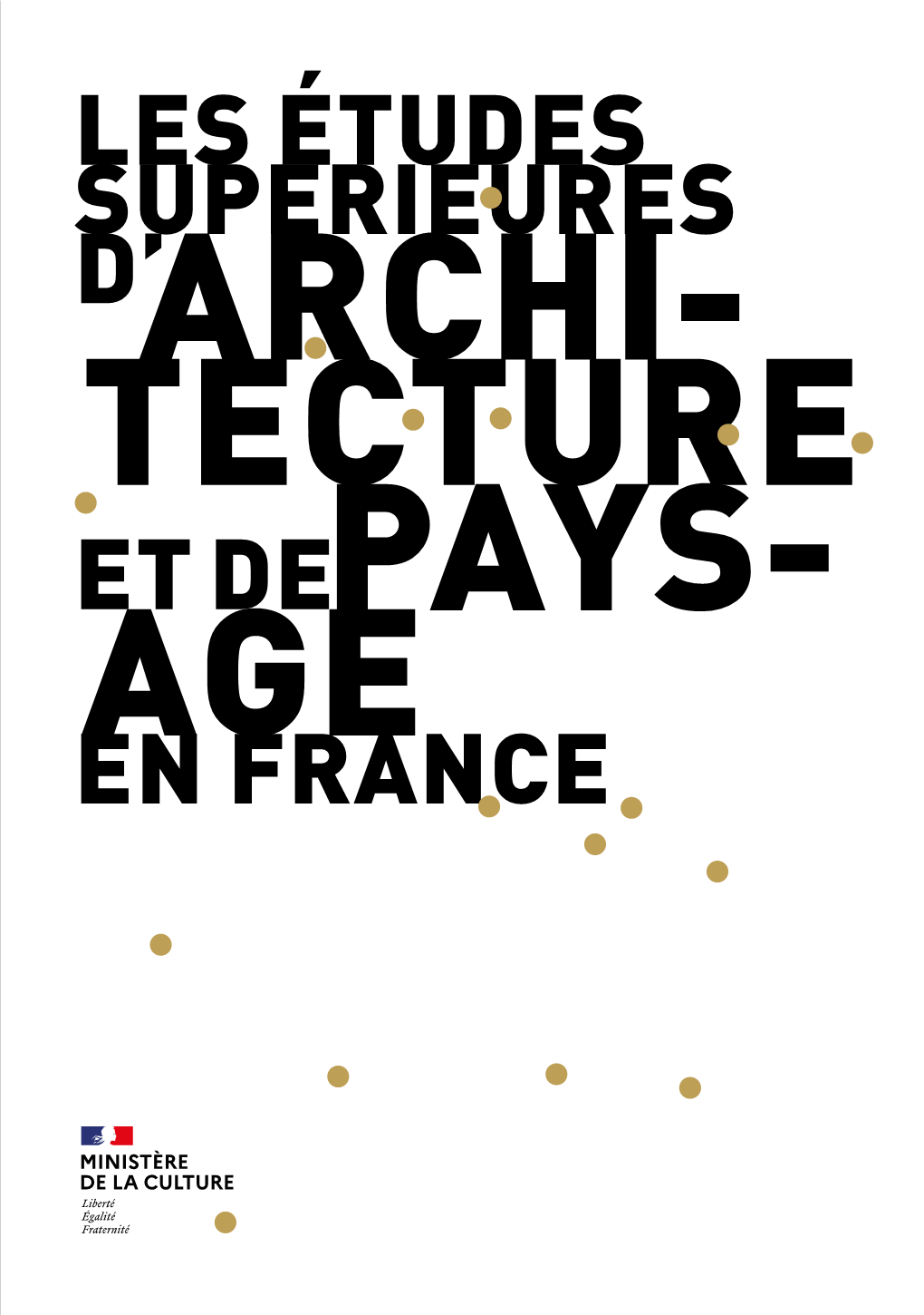Brochure Sur Les Études Supérieures D'architecture Et De Paysage En France