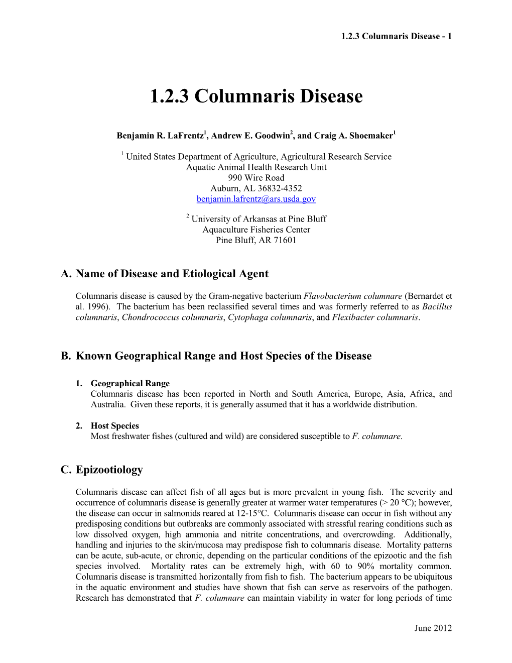 Columnaris Disease - 1