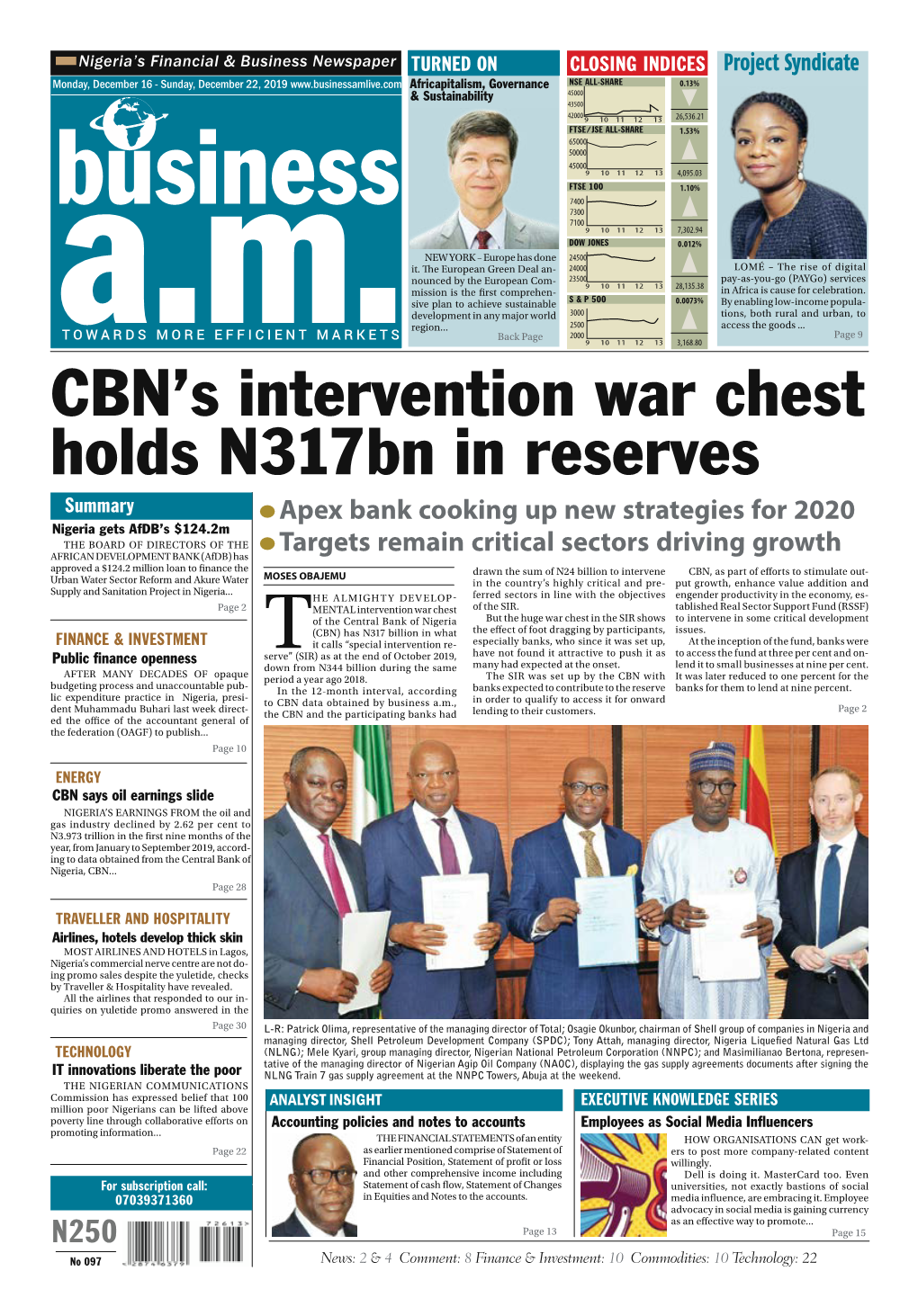 CBN's Intervention War Chest Holds N317bn in Reserves