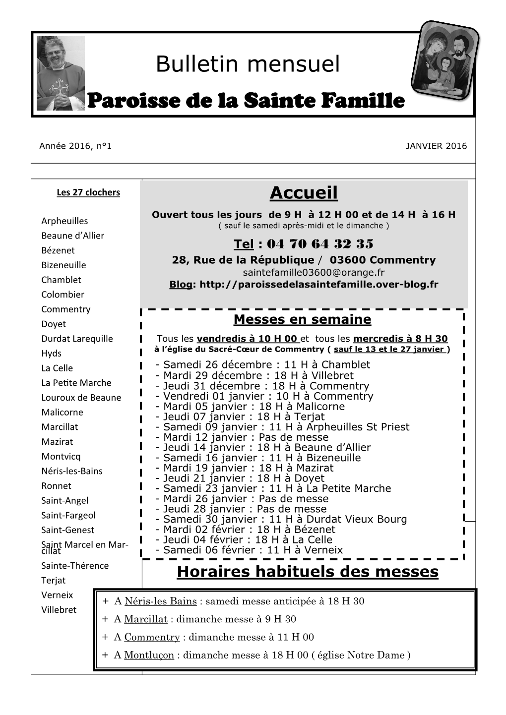 Bulletin Mensuel Paroisse De La Sainte Famille