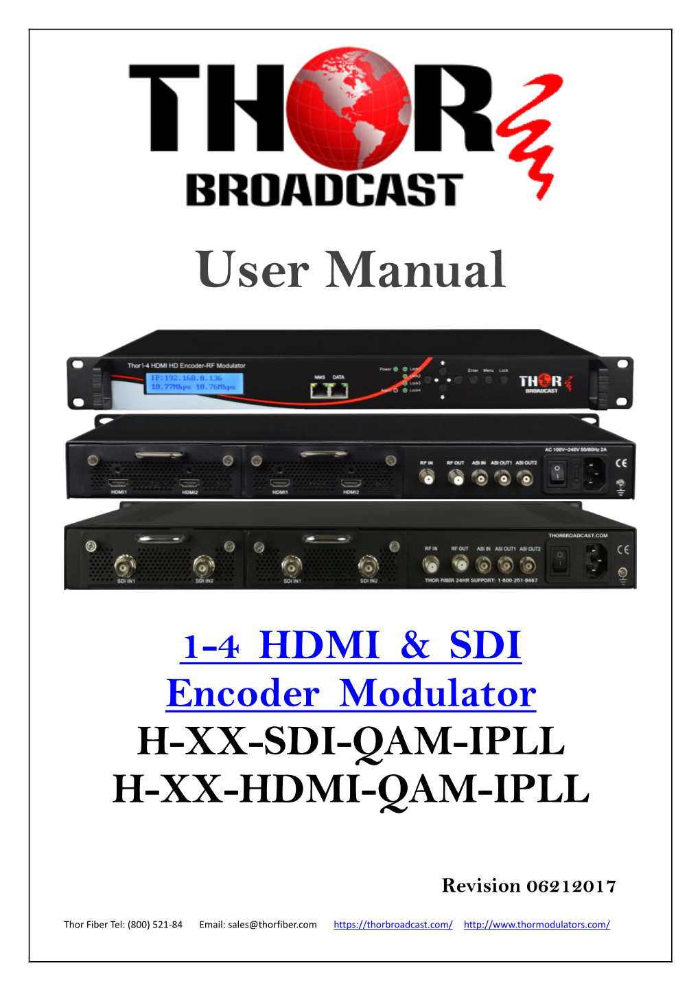 HDMI-SDI Encoder Modulator for RF and IPTV