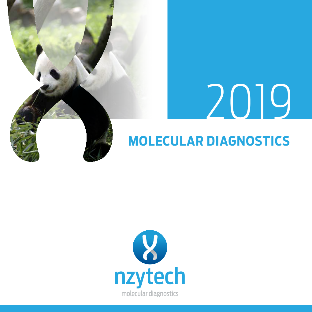 Molecular Diagnostics 2 Nzytech 2019 WELCOME