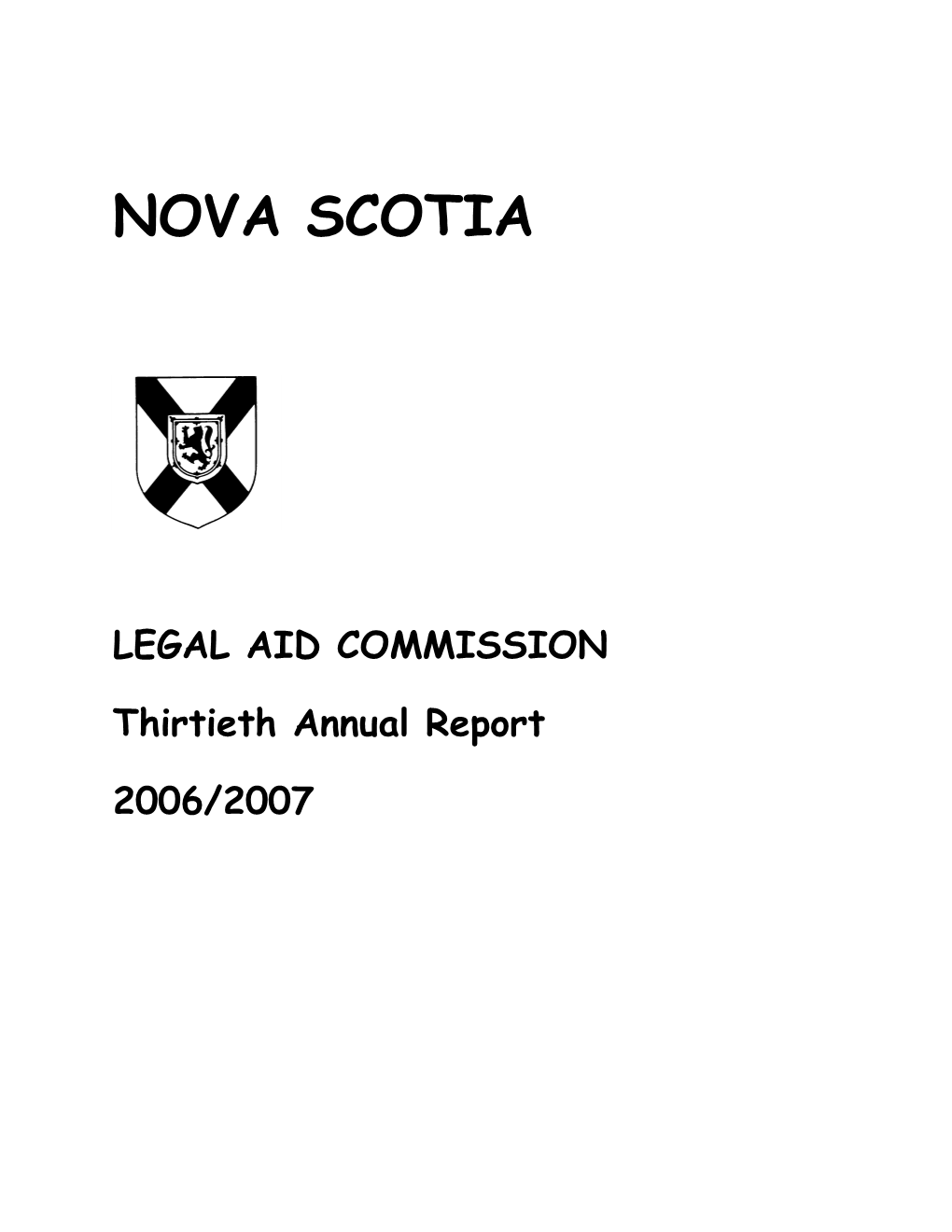 Thirtieth Annual Report