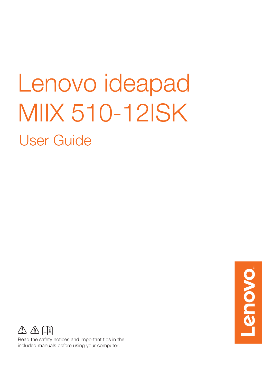 Ideapad MIIX 510-12ISK User Guide