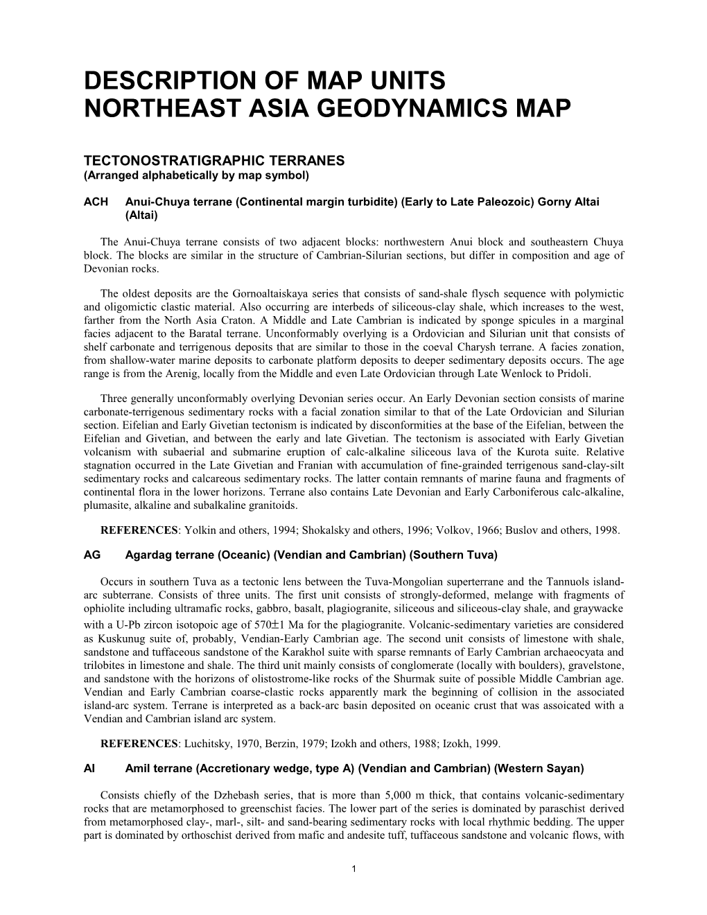 Mineral Deposit Models for Northeast Asia