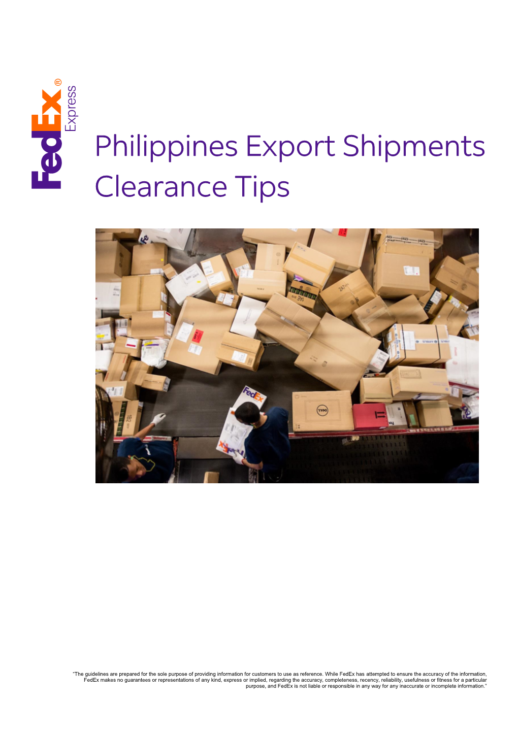 Philippines Export Shipments Clearance Tips